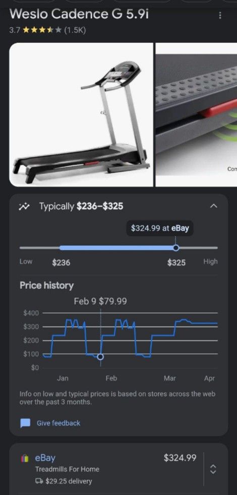 Treadmill Walking Weslo Cadence 325 Treadmill Shop Weslo Cadence