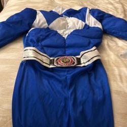 Power Ranger Blue Costume 