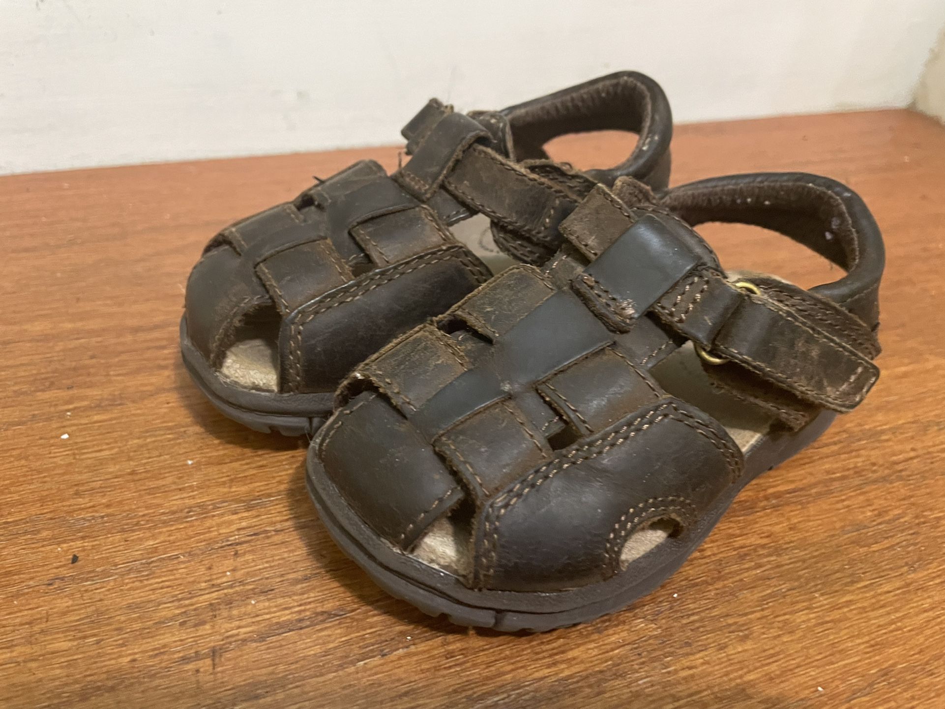 Brown Leather Sandals -for Boys