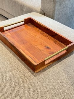 Wooden serving tray