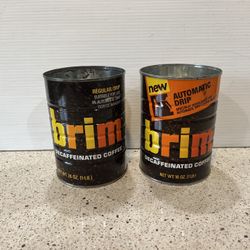 Vintage Brim Coffee Cans (no Lids)
