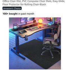 Vicwe Gaming Chair Mat For Hardwood Floors 48”x36”