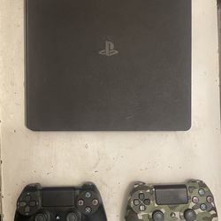 PS4 and 2 Controllers