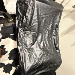 Black aesthetician bed cover