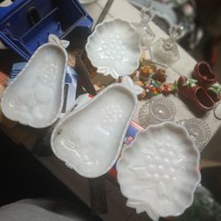 Vintage Milk Glass 