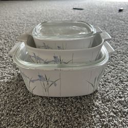 Vintage 8Pc Iris Corningware 
