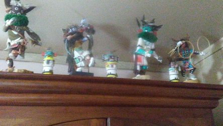Nice bicycles and hand carved kachina dolls.