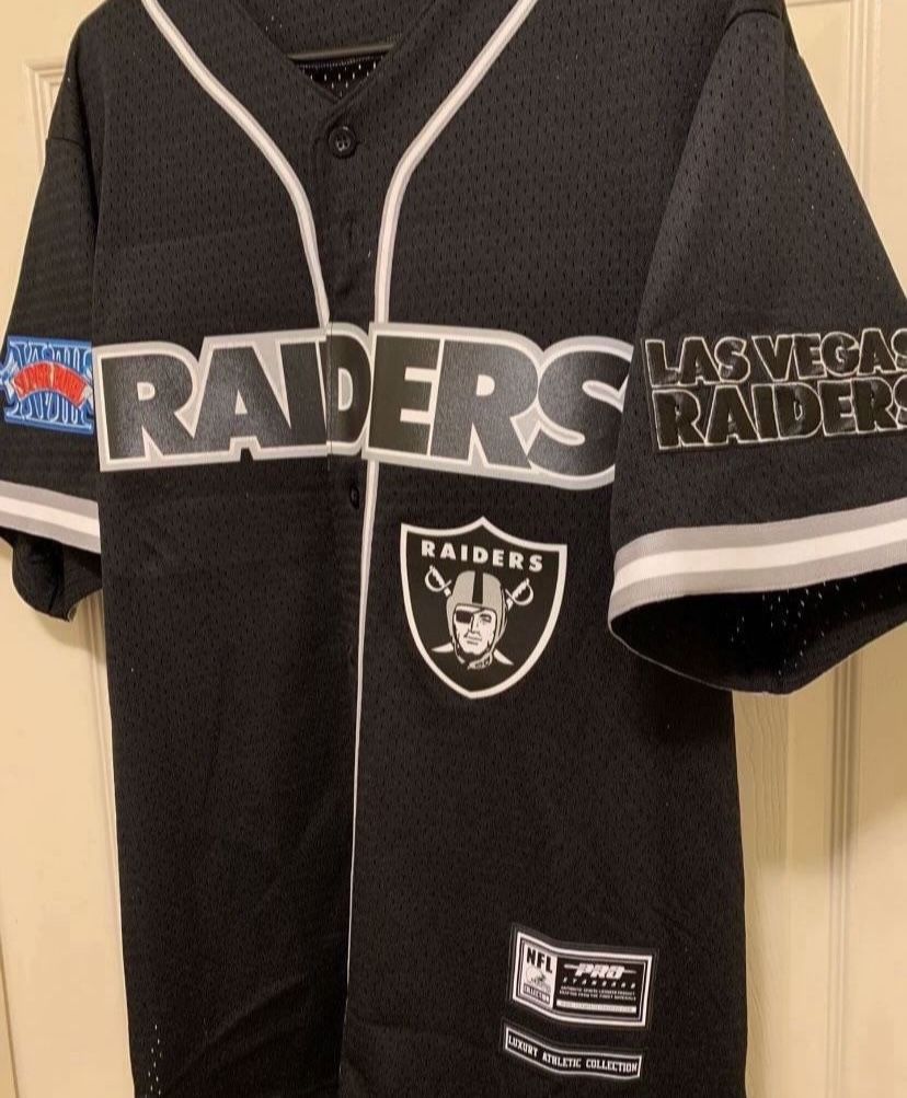 Raiders Button Up Jersey (Large)