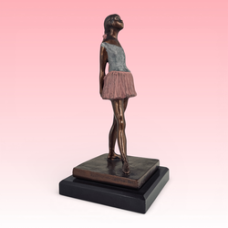 ALVA Degas Little Dancer Bronze Ballerina Sculpture Marble Base