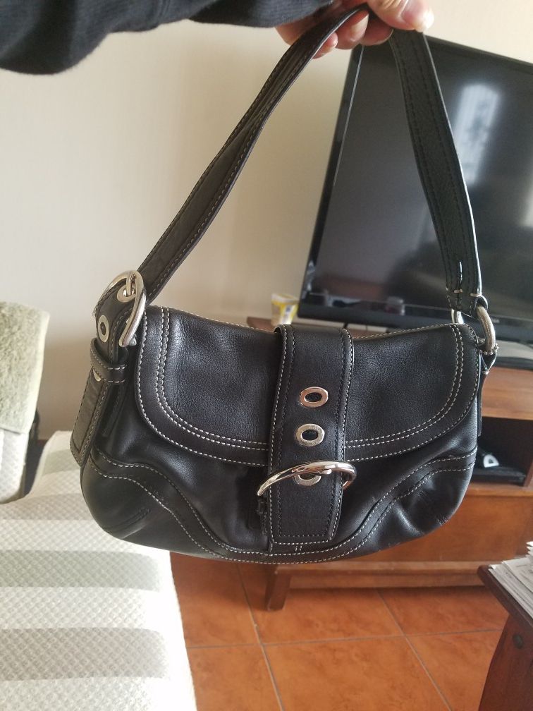 Coach purse handbag black leather #F0779-F10909 Use