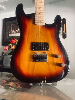 Sawtooth Rise Stratocaster guitar copy with handwound arcane humbucker pickup