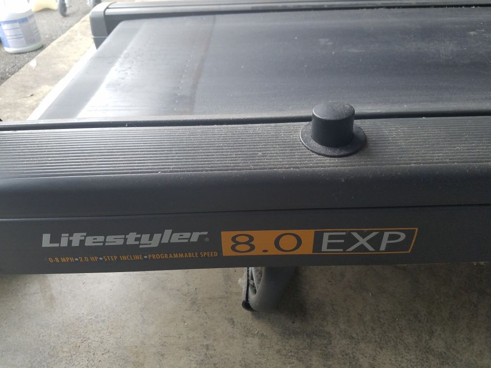 Lifestyler 8.0 exp treadmill new arrivals