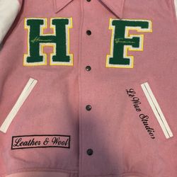 Homme And Femme Leather Trucker Jacket 