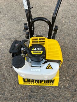 New champion 9.5in 43cc portable gas garden tiller cultivator $220