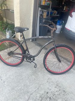 Columbia Cruiser Bike Black Red Rims