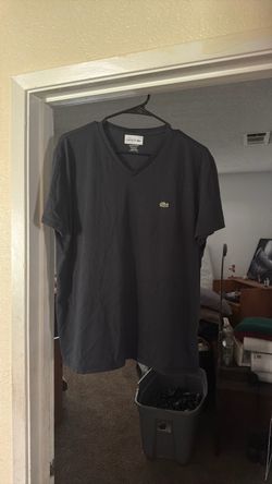 Lacoste V-Neck T-Shirt Dark Gray