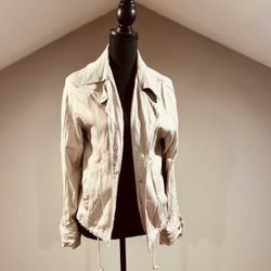 New XS Nicole Miller New York Beige Jacket