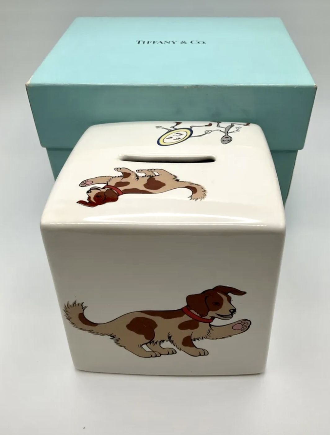 Very Rare TIFFANY & CO. Baby Piggy Bank “Hey Diddle Diddle”