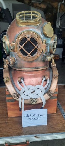 Antique diving helmet lot