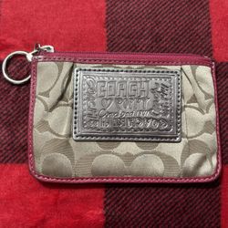 coach poopy key chain pouch 