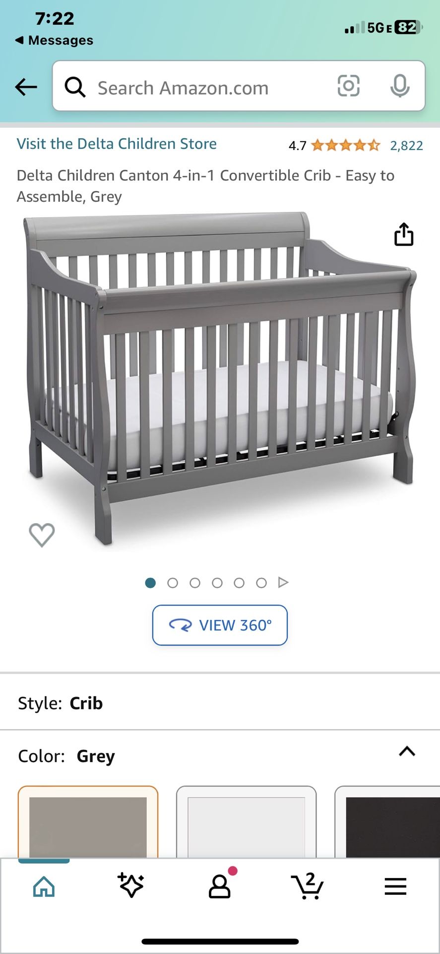 Convertible Crib $80 OBO