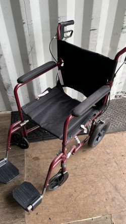 Aluminum Transport Chair with 12" Wheels