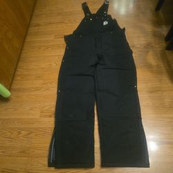 Carhartt Men Black Insulated Overall