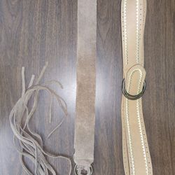USED.  (2) Junior's Belts Size 7/8 For $1 Total