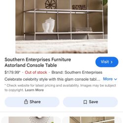 glam console table