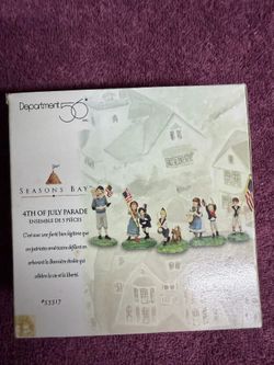 Dept Department 56 4th Of July Parade Set Of 5