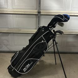 TGA Junior Flex Golf Clubs with Bag