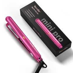 ✨ Mini plancha para el cabello Terviiix – Rosa | Uso diario, calentamiento rápido, ideal para viajes