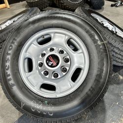 17" GMC SIERRA 2500 HD 3500 2500HD OEM STEEL WHEELS RIMS 8X180 LT245/75R17 TIRES