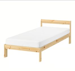 Ikea full size bed frame solid wood