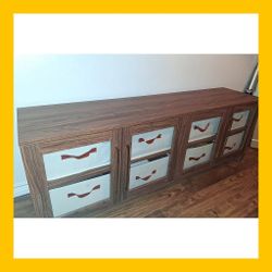 68 in. Alder Brown TV Stand Fits TV's up to 75 in.