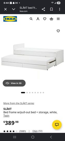 Kids Twin Trundle Bed (w/ mattress)