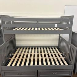 Twin/Queen Bunk Bed Frame 