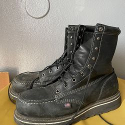 Thorogood Boots Midnight Series 8” Black Mic Safety Toe