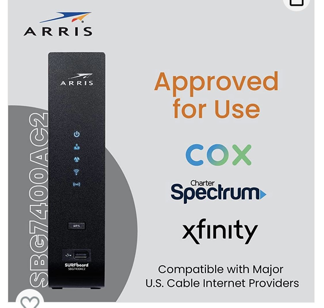 Arris SBG7400AC2 WiFi Modem Router