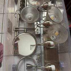 Brushed Nickel Bathroom Set