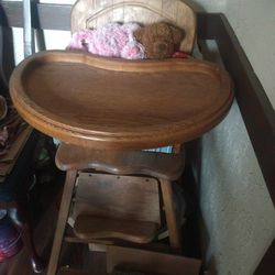 High Chair And Changing Table