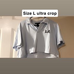 Blue LA Size L Crop 