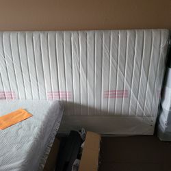 Designer king size fabric headboards white or Gray $100