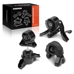 Engine Motor and Transmission Mount Kit Compatible with Kia Optima 2007-2010, Magentis 2007-2010, 2.4L 4-PC Set Replace# 219302G000, 219302G100