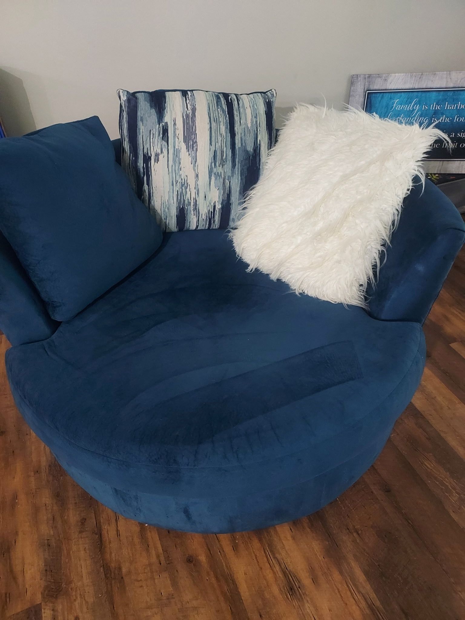 Blue Swivel Chair