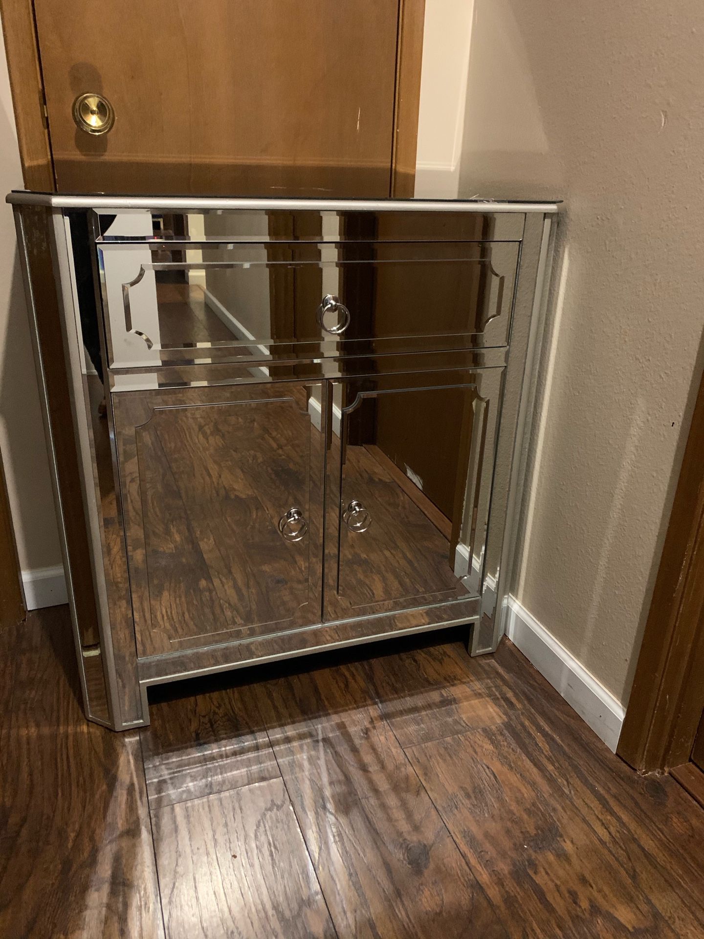 Mirrored Night Stand Or Tv Stand