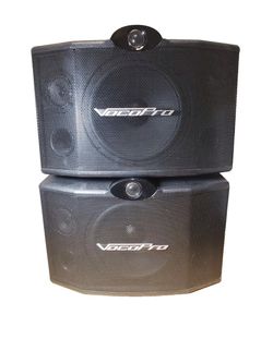 VOCOPRO SV-500 10" 3 Way Vocal Speaker Pair Tested Working