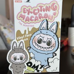 The Monsters Exciting Macaron Sesame Bean Vinyl Face Plush!