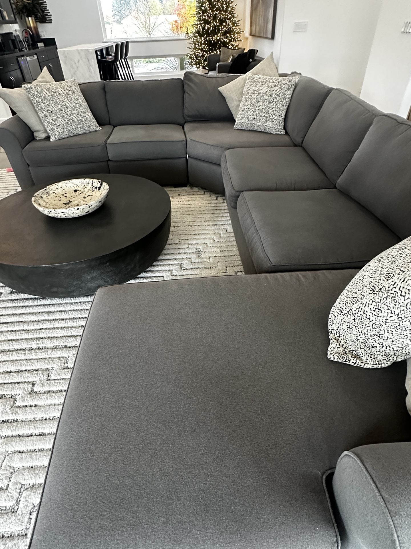 5 Piece Gray Sectional - Great Condition!