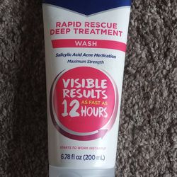 Clearasil Rapid Rescue Deep Treatment Wash,12hours 6.78fl Oz New